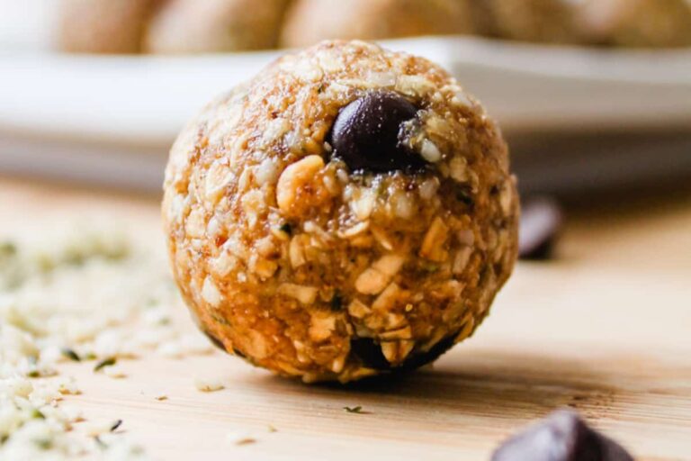 A hemp ball on a counter.