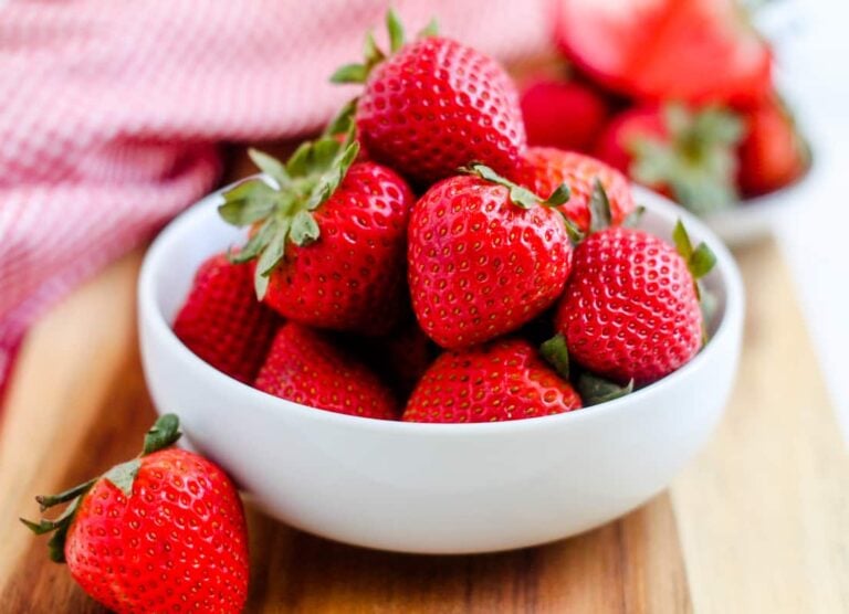 Strawberries in a bowl.