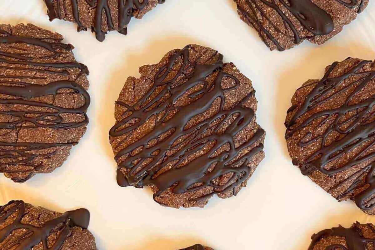 Monkfruit cookies on a tray.