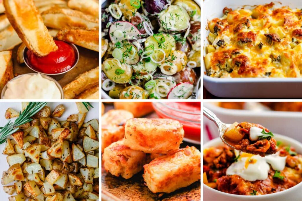 A collage of must try potato recipes.
