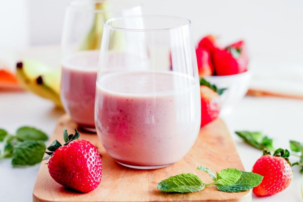 Strawberry Banana Protein Shake - The Honour System