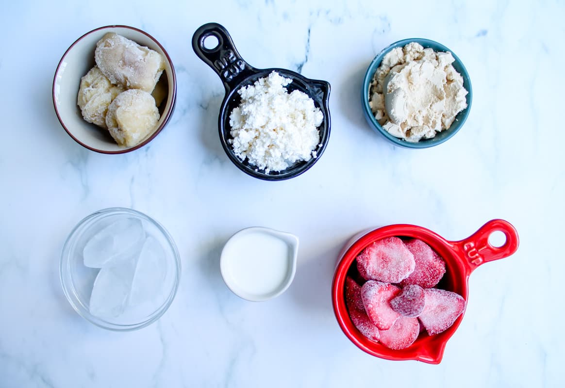 Ingredients on a counter.