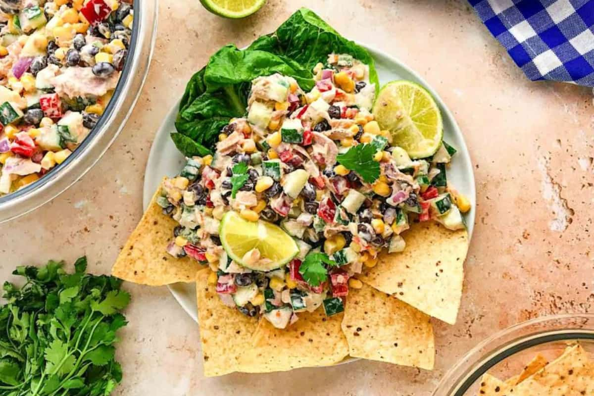 A bowl of Mexican tuna salad.