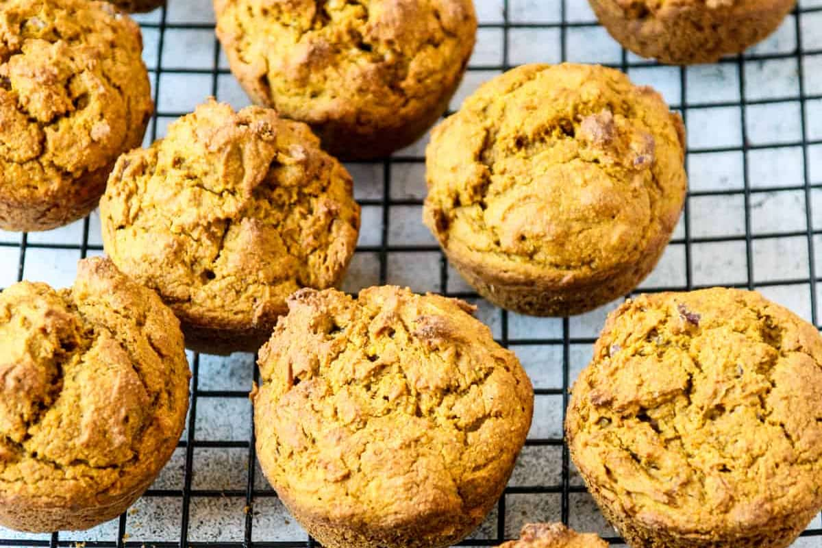 A tray of oat flour pumpkin.