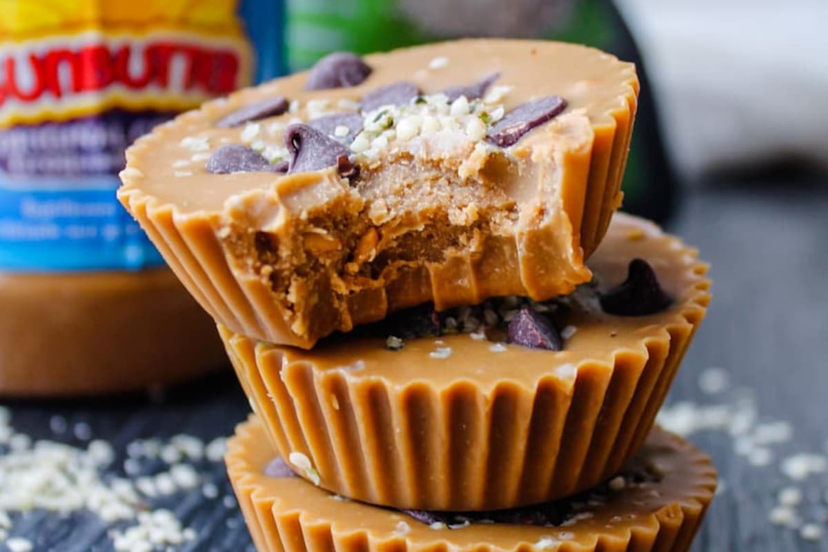 A stack of sunbutter cups.