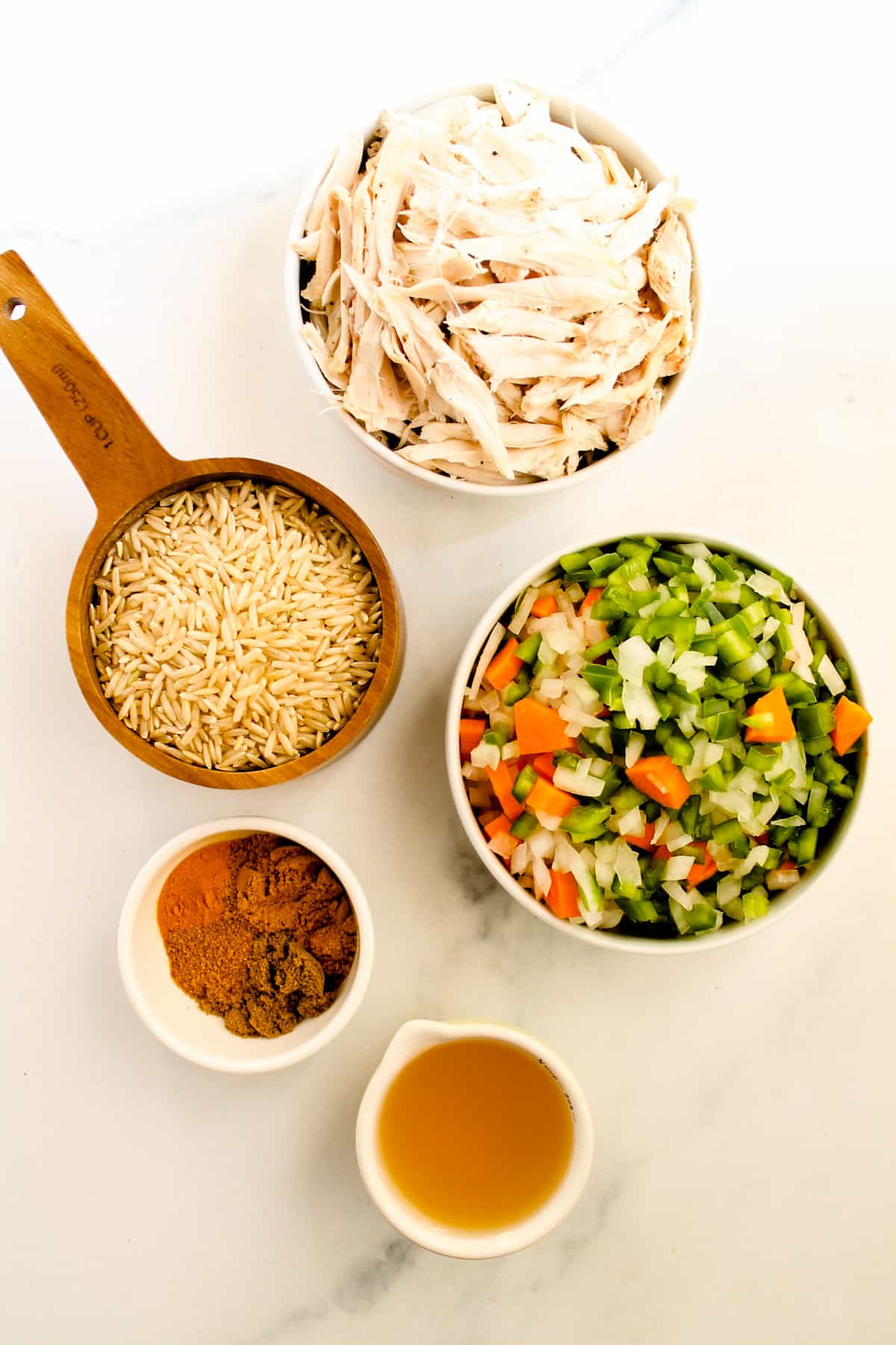 Ingredients on a counter.