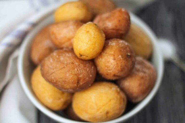 A bowl of instant pot salted potatoes.