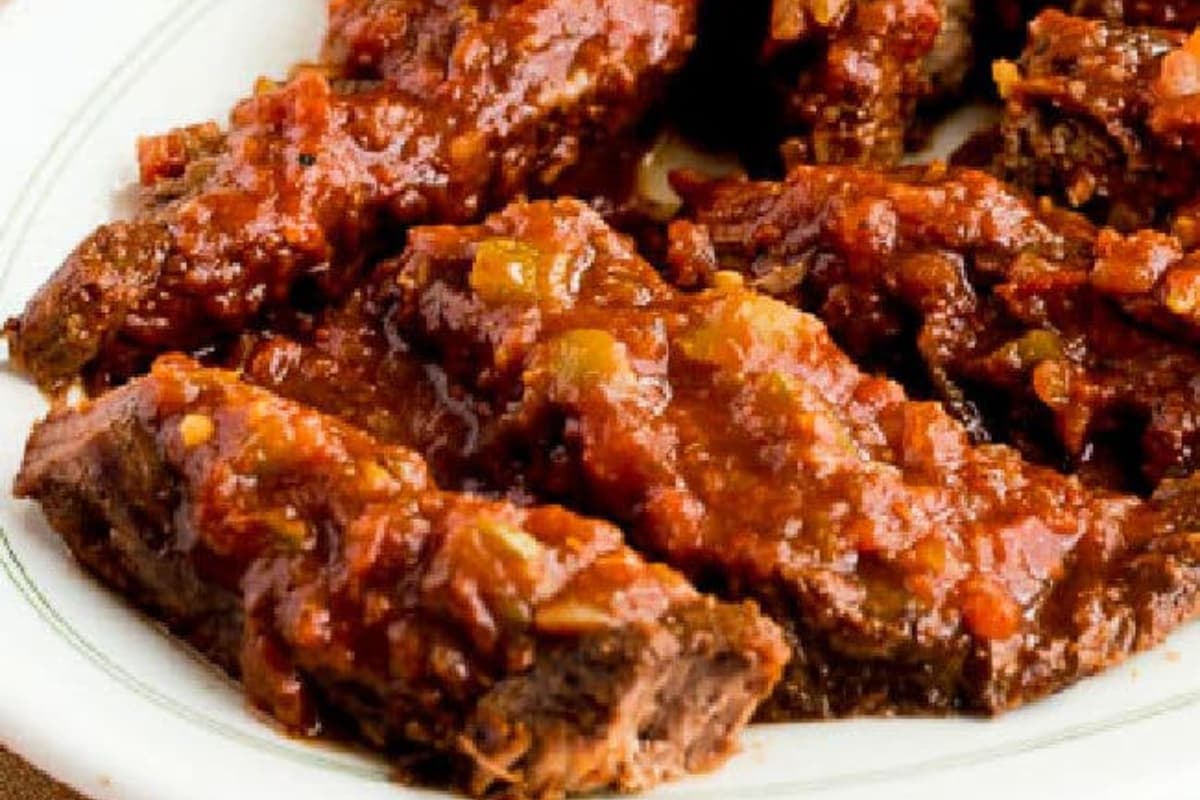 A plate of southwestern pot roast.