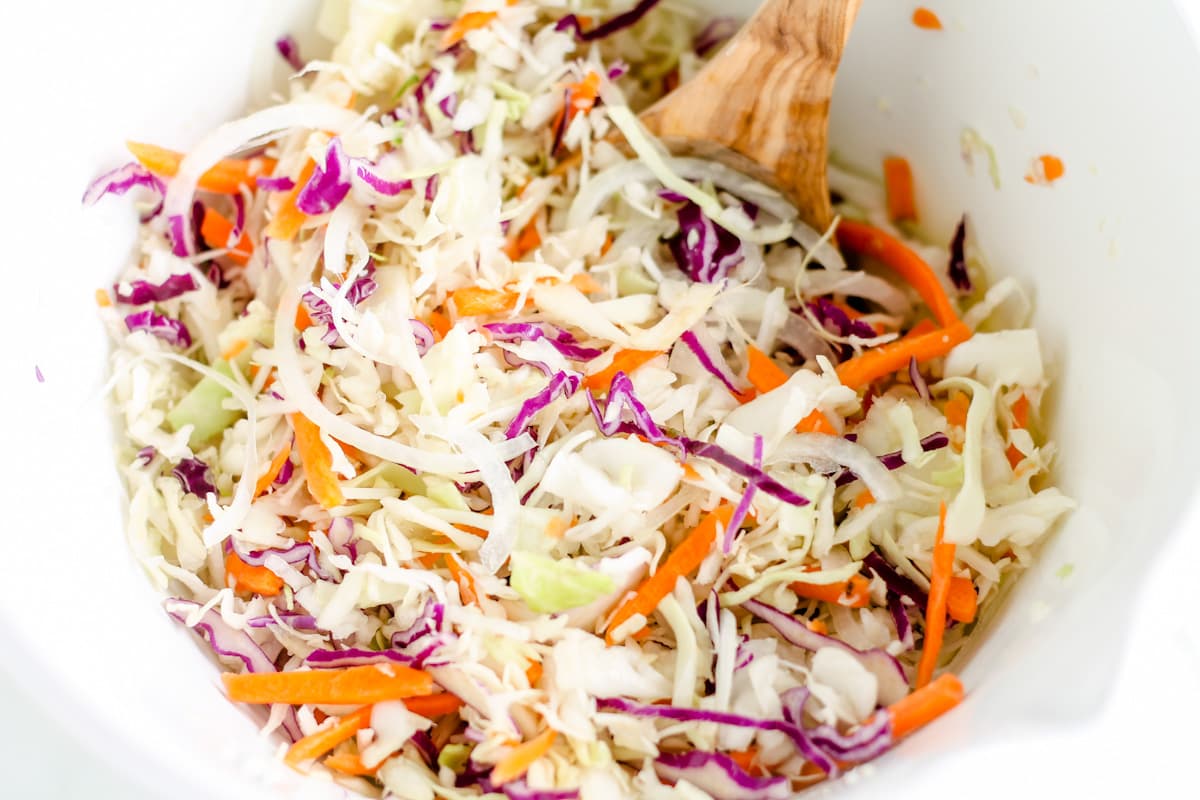 Ingredients in a bowl bring stirred.