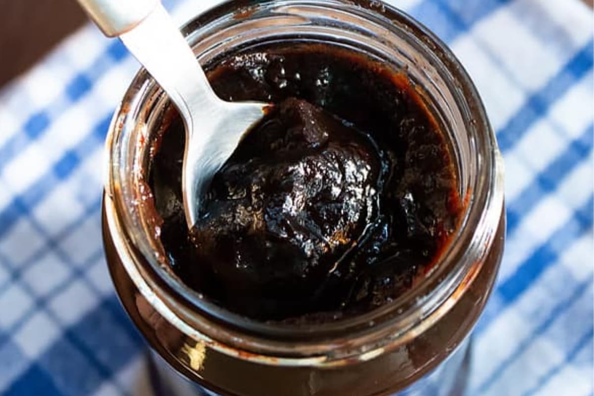 A jar of tamarind paste.