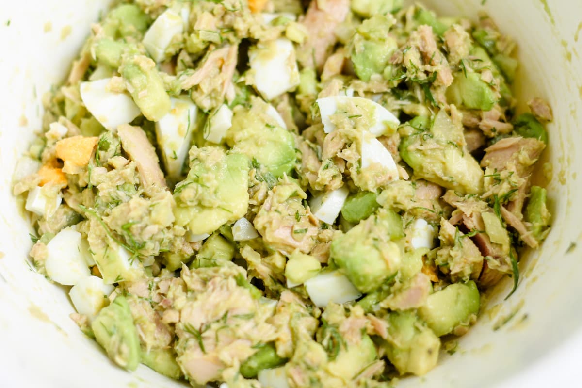 Ingredients in a mixing bowl.