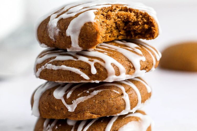 A stack of gluten-free pumpkin cookies.