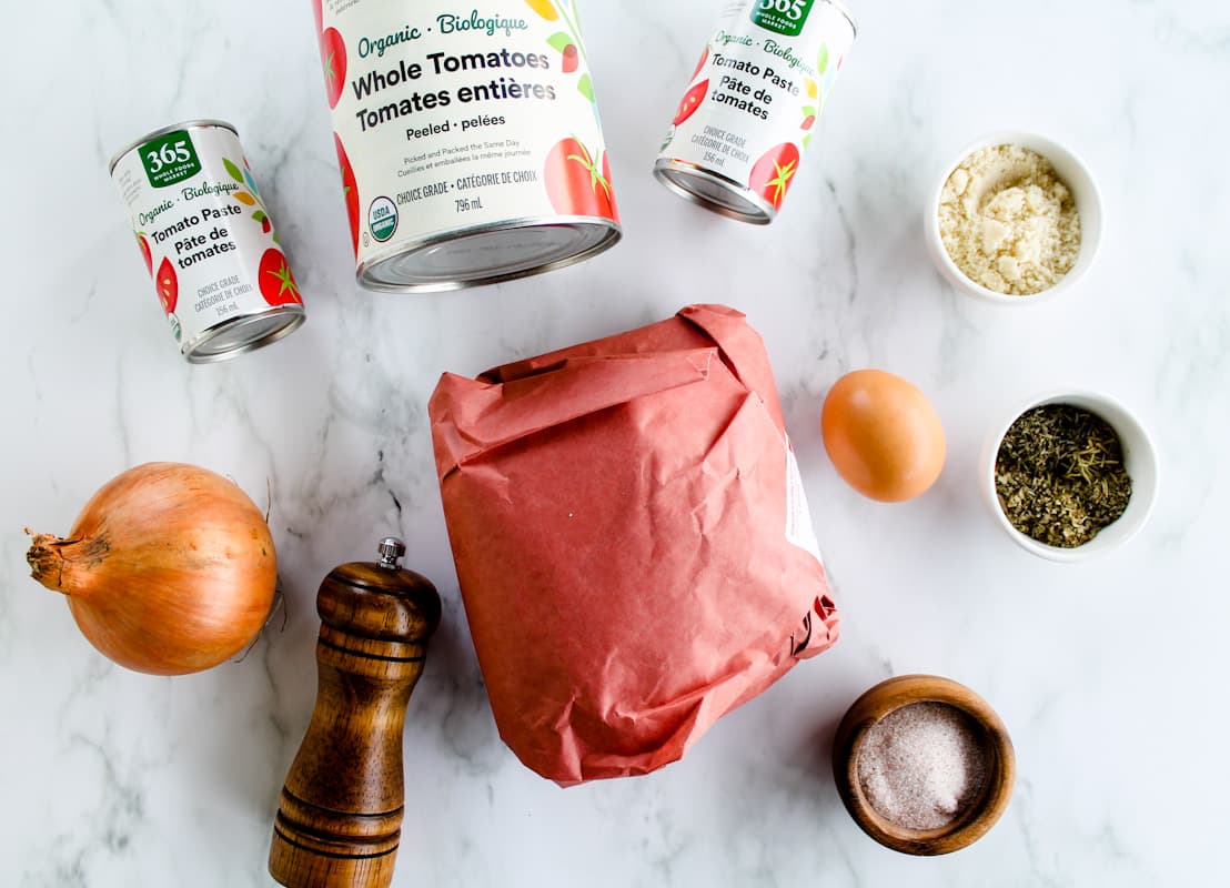 Ingredients on a counter.