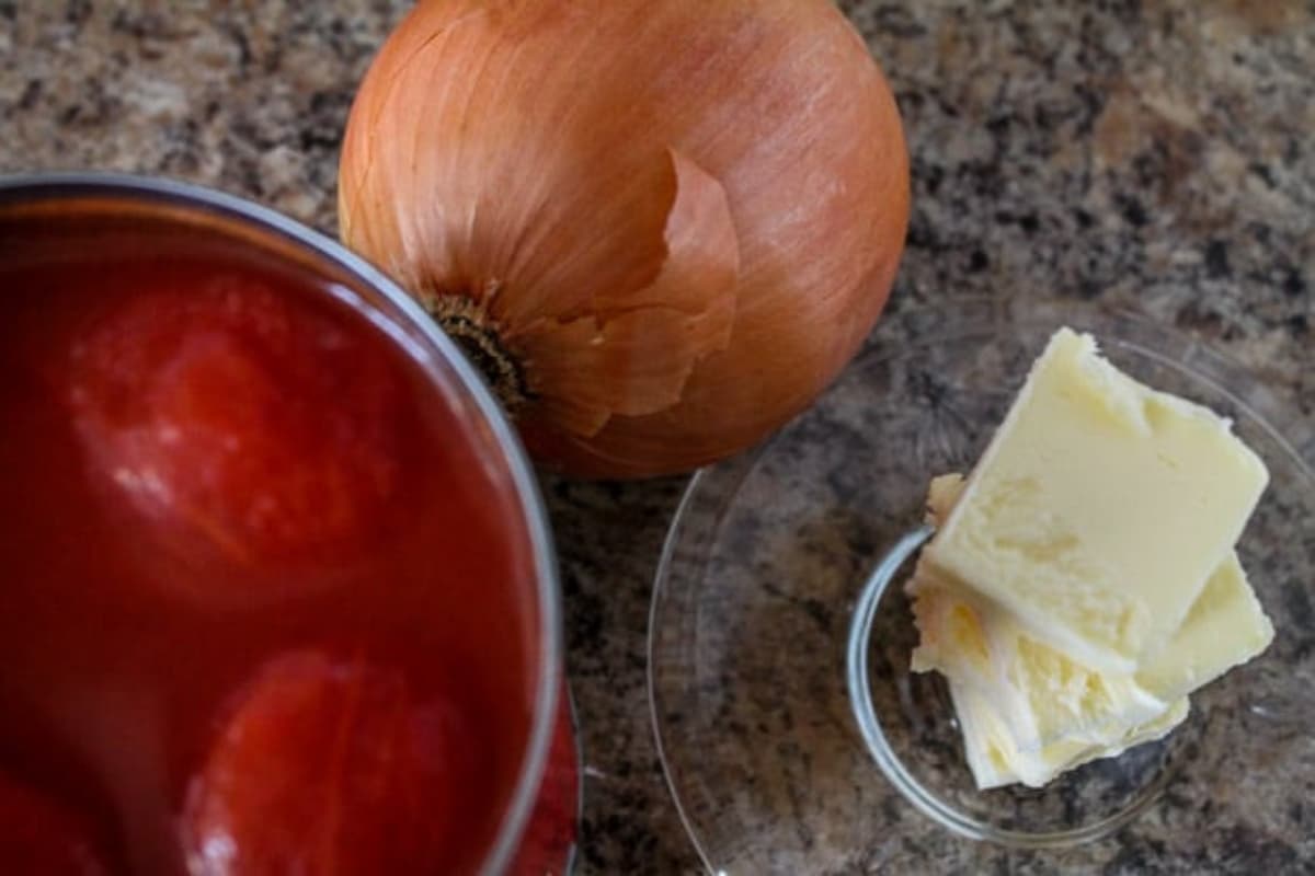 Ingredients on a counter.