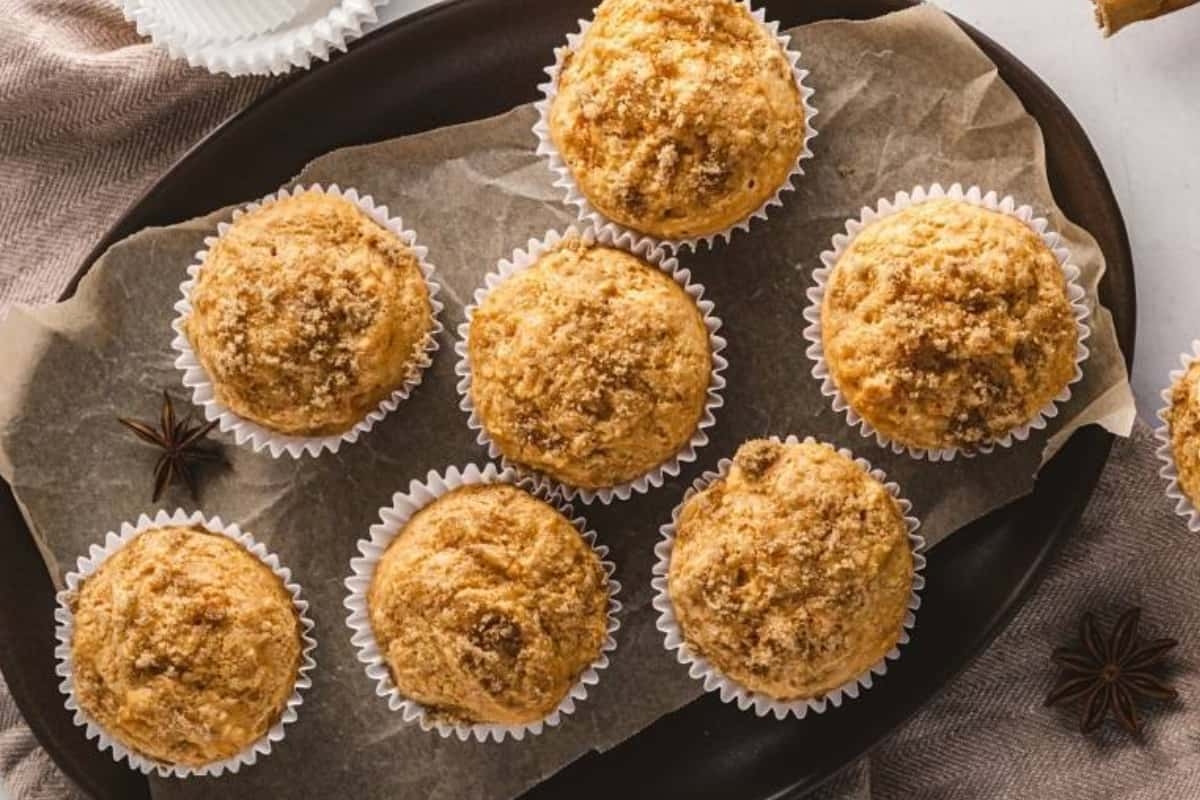 A platter of sweet potato muffins.