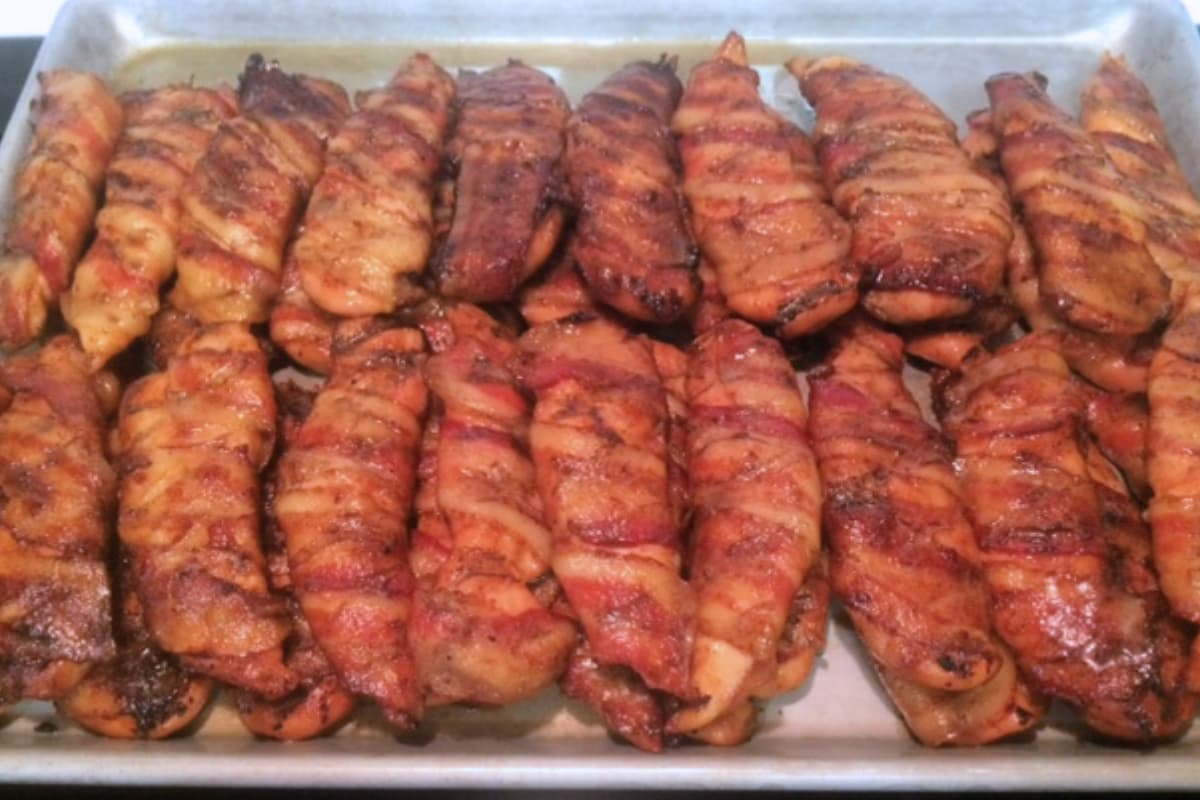 A tray of tennessee chicken tenders.