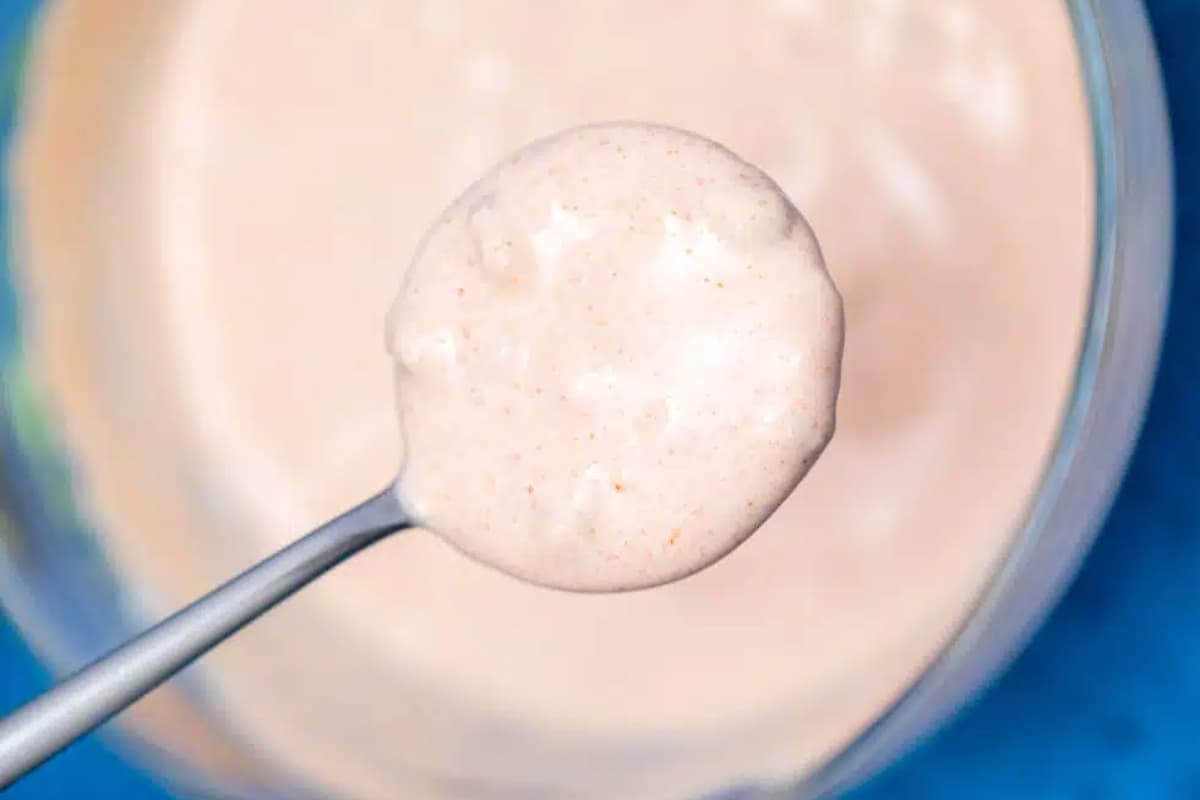 A spoonful of Thousand Island Dressing.