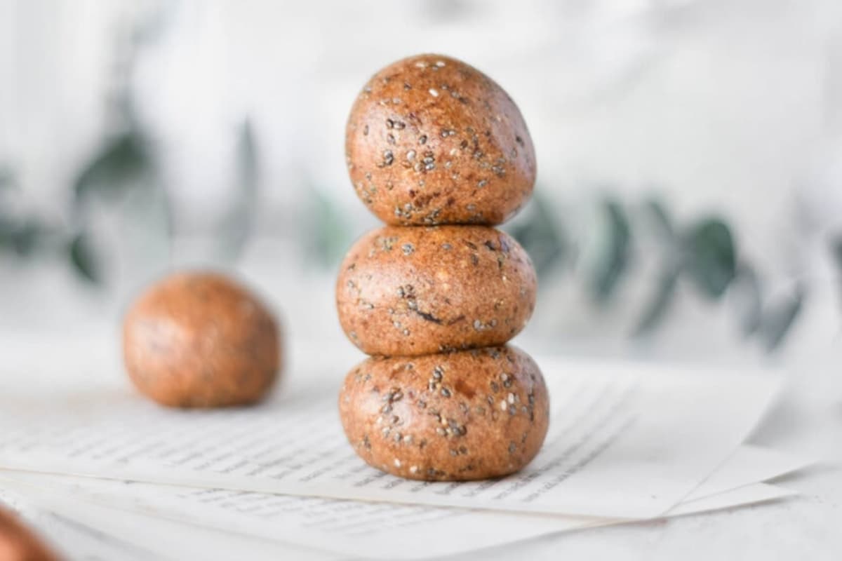 A bowl of Chai Spiced Protein Balls.