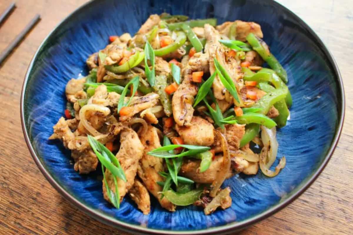 A plate of Salt and Pepper Chicken.