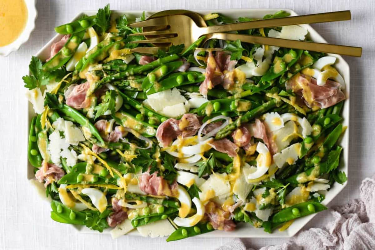 A platter of Easter Salad Recipe.