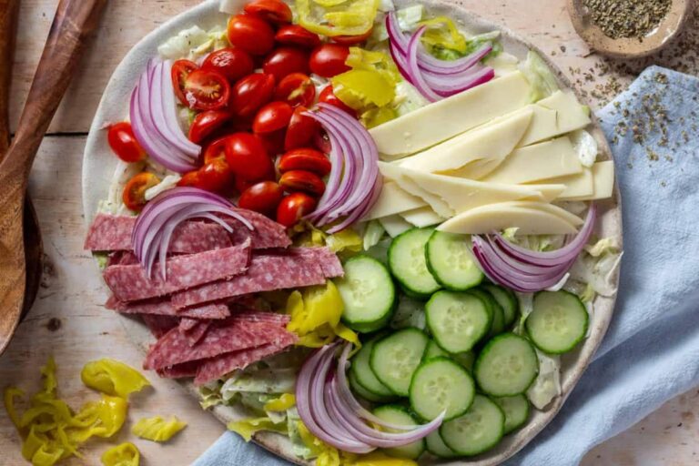 A plate of Grinder Salad.