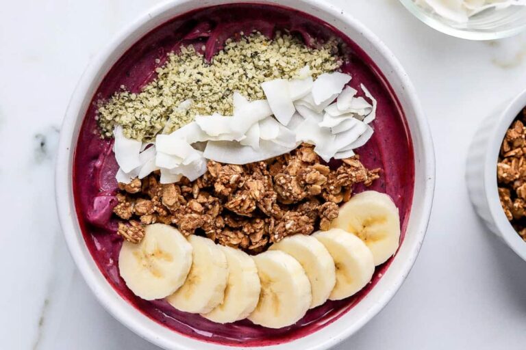 A bowl of Ninja Creami Berry Smoothie Bowl .