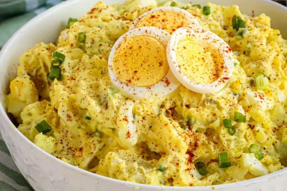 A bowl of Southern Potato Salad.