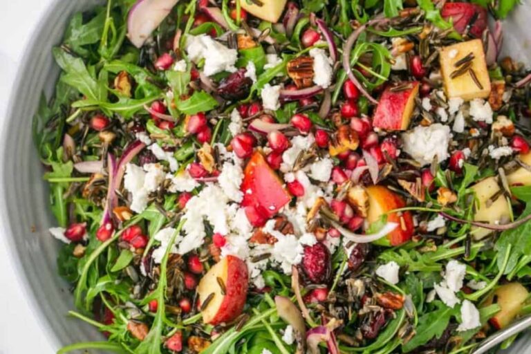A bowl of Wild Rice Salad.