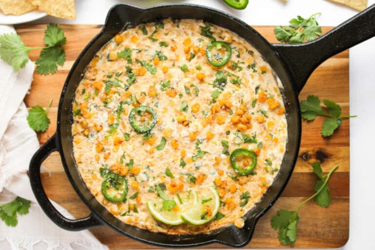 A dish of Mexican Street Corn Dip.