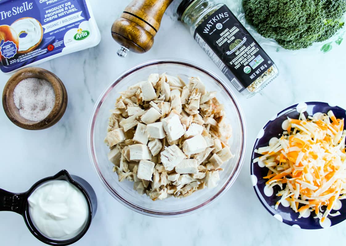 Ingredients on a counter.