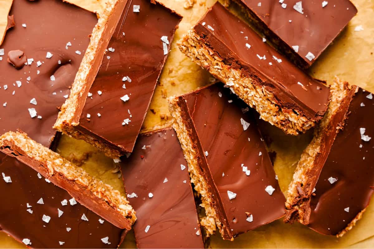 A tray of Nut-Free Lunch Lady Bars.