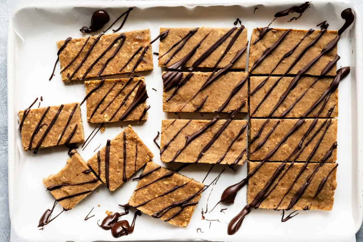 A tray of Vegan Protein Bars.