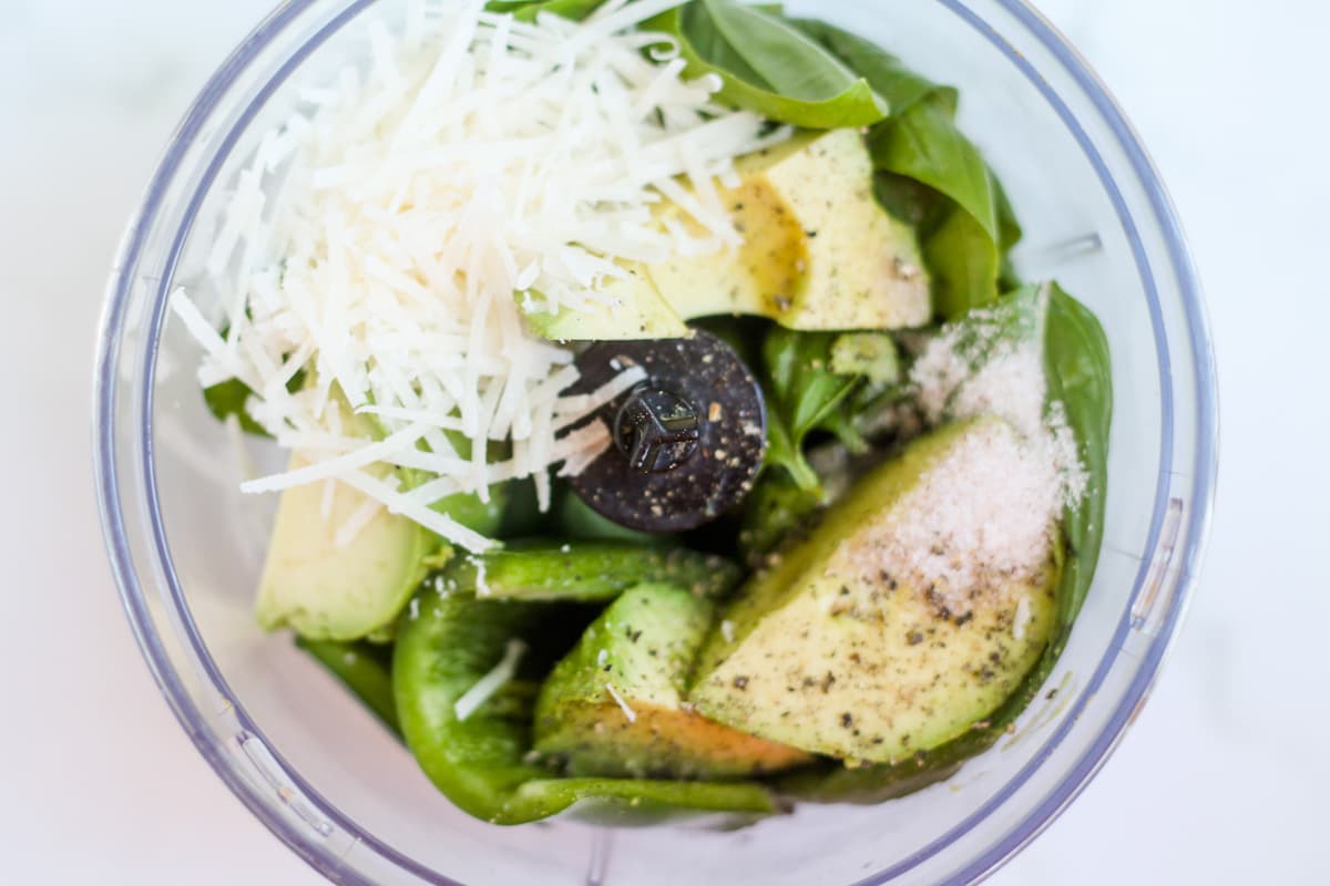 Ingredients in a jar.