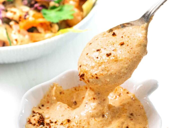 A spoonful of Spicy Kimchi Mayo.