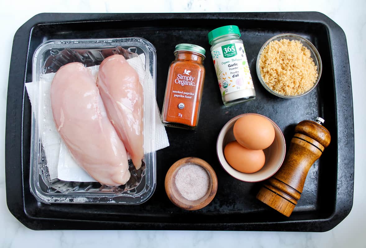Ingredients on a counter.
