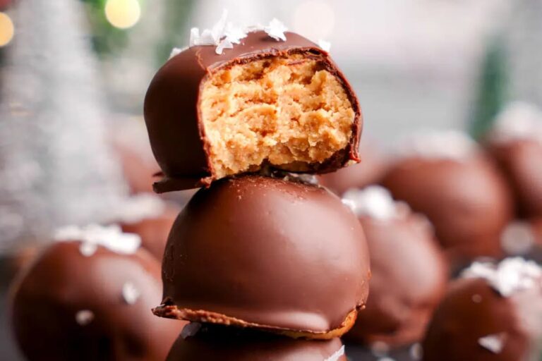 A tray of Peanut Butter Balls.