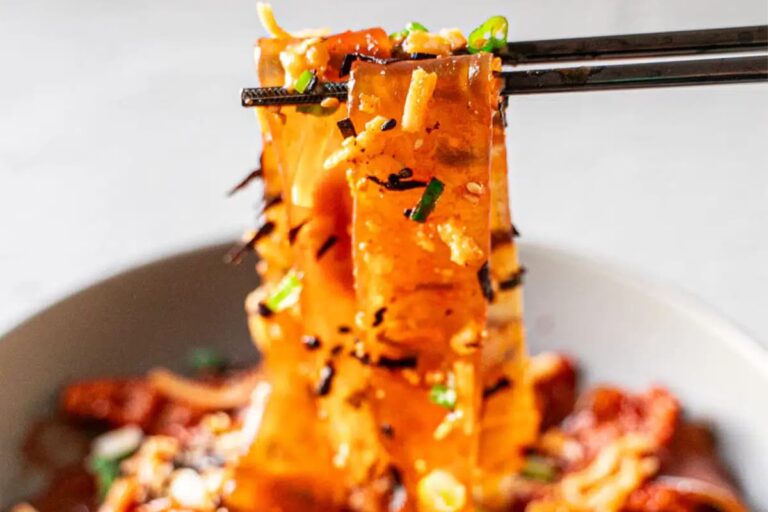 A dish of Spicy Glass Noodles.