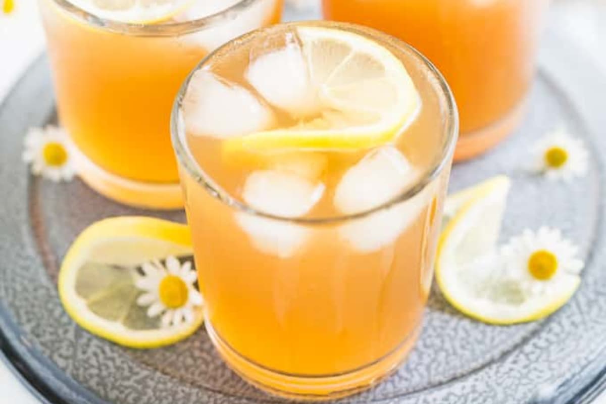 A glass of White Peony Iced Tea.
