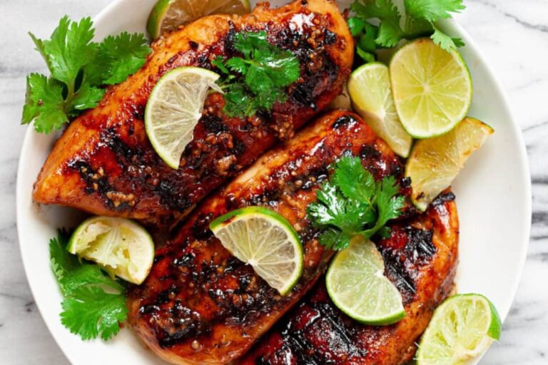 A plate of Grilled Chicken Breast.