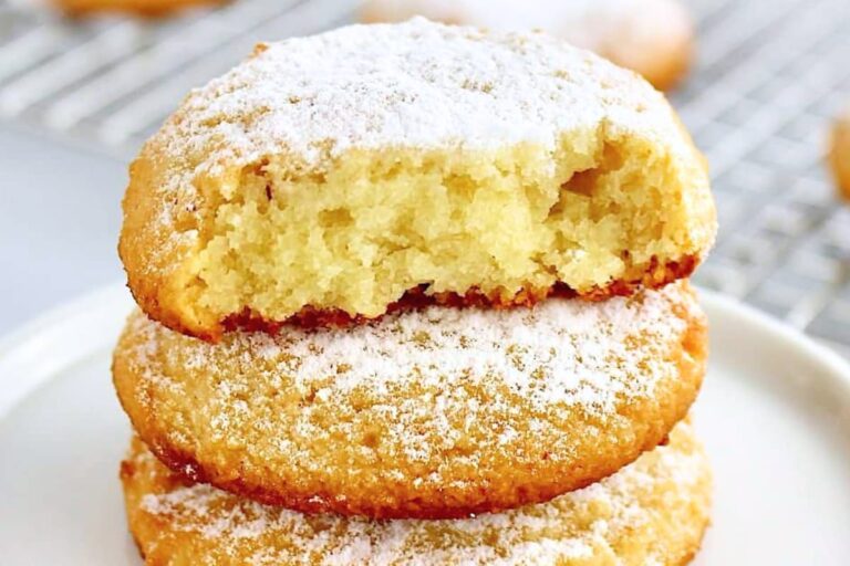 A plate of Cream Cheese Cookies.