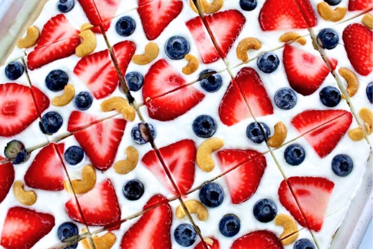 A plate of Frozen Yogurt Berry Bark.