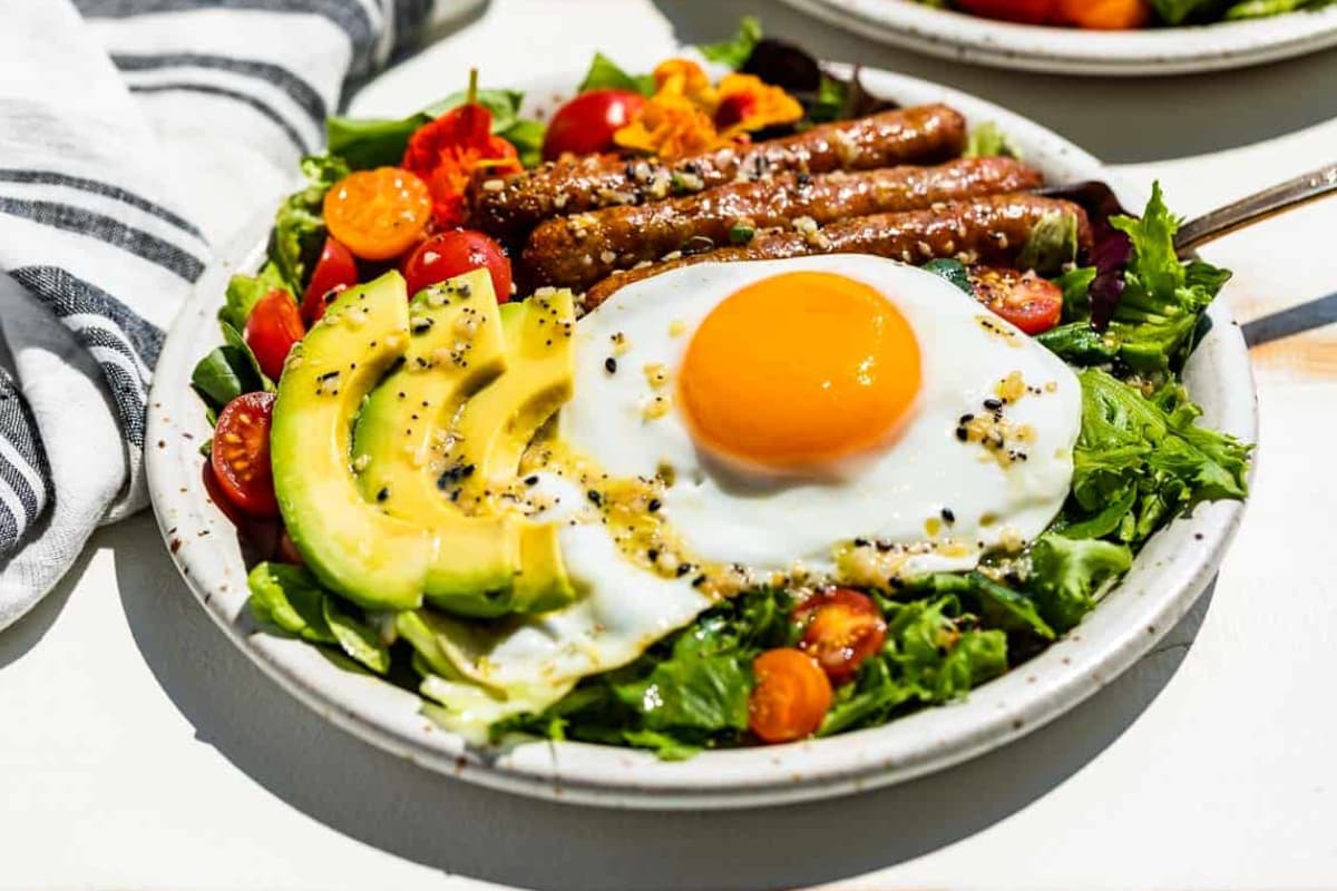 A plate of Breakfast Salad.