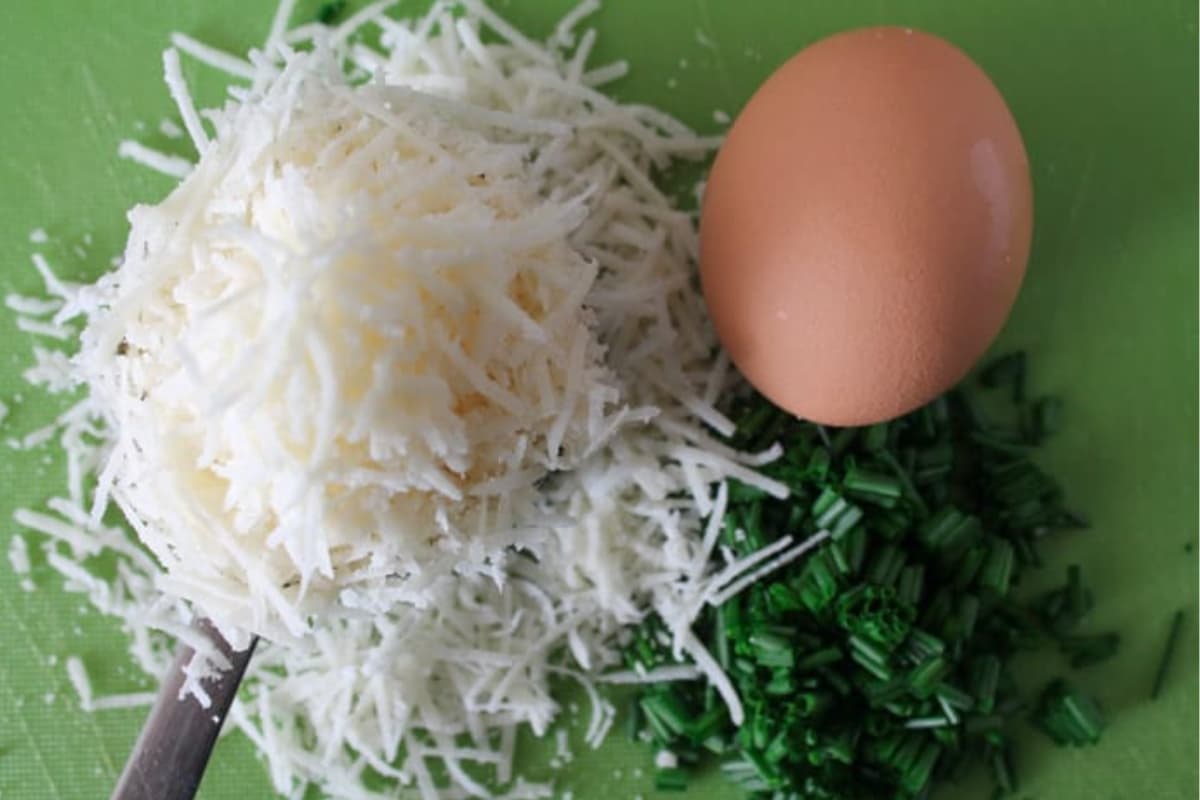 Ingredients on a tray.