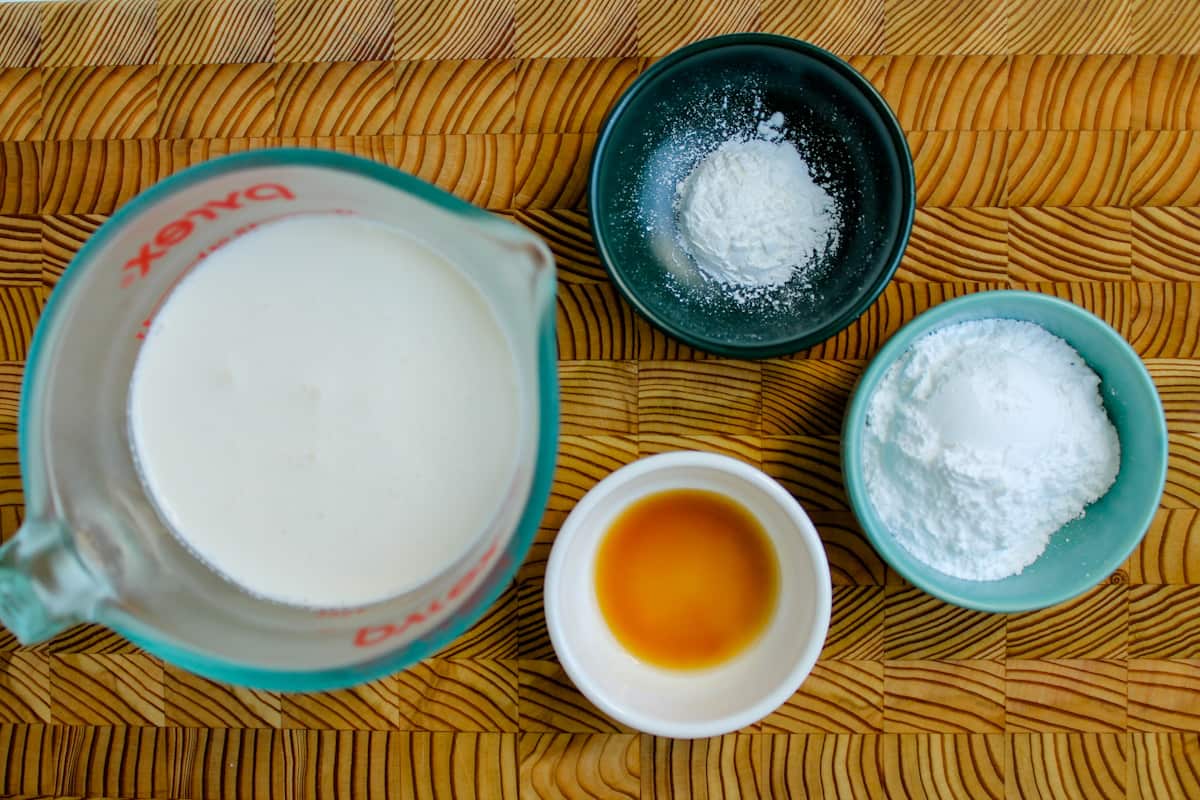 Ingredients on a counter.