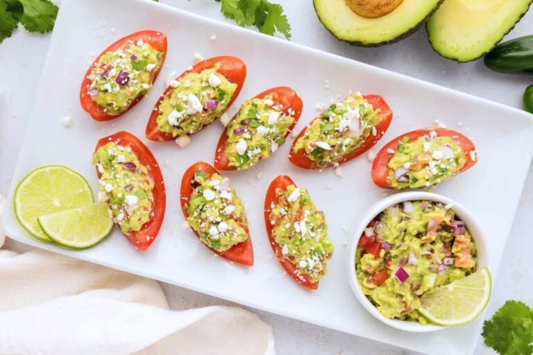 A platter of Guacamole Tomato Bites.
