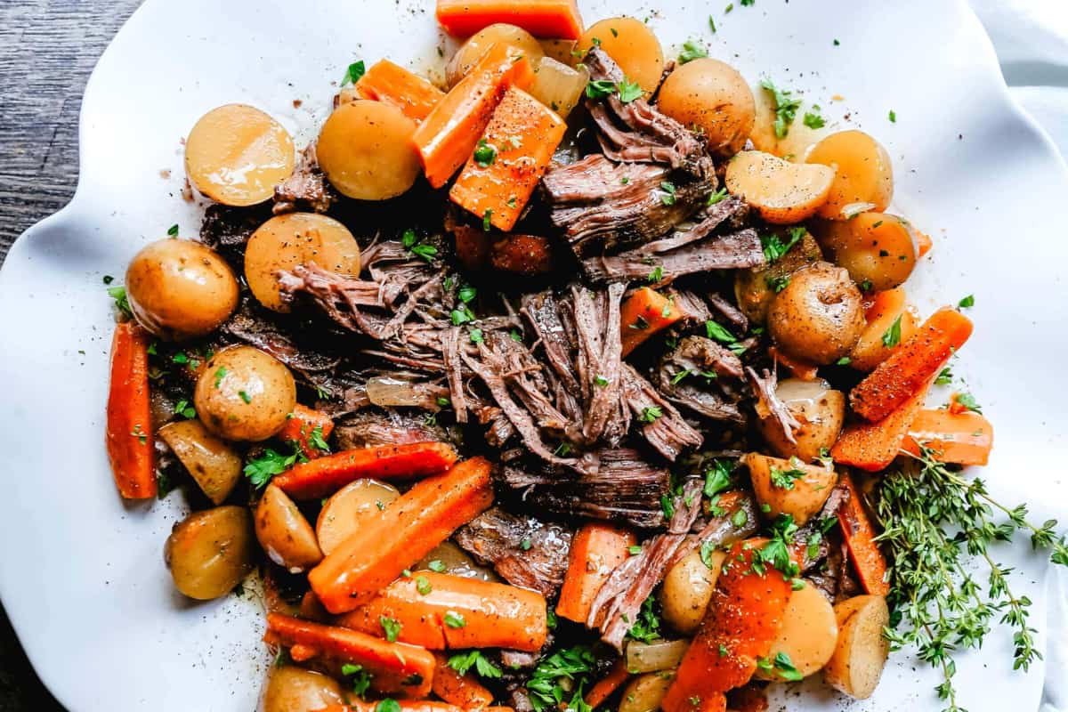 A platter of Beef Pot Roast.