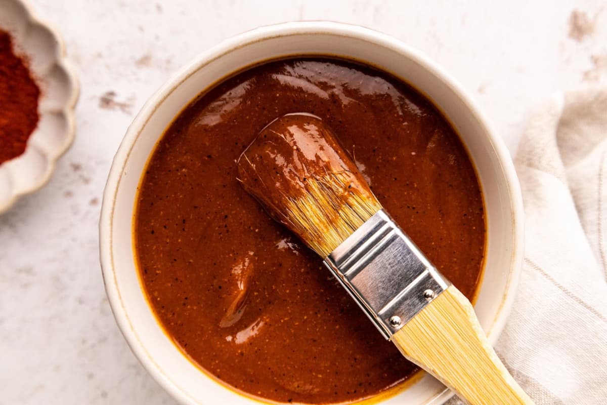 A dish of Homemade BBQ Sauce.