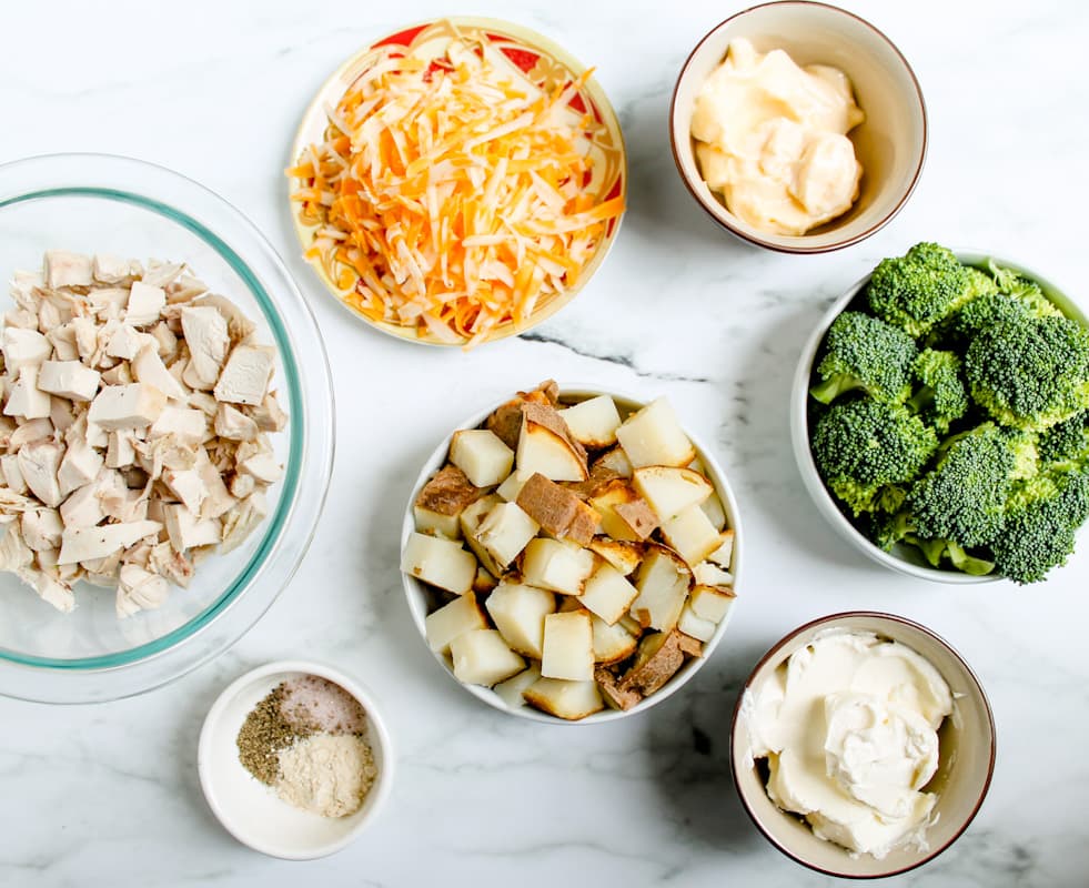 Ingredients on a counter.