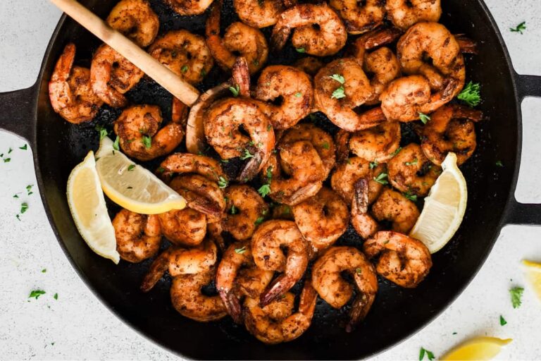 A dish of Blackened Shrimp.