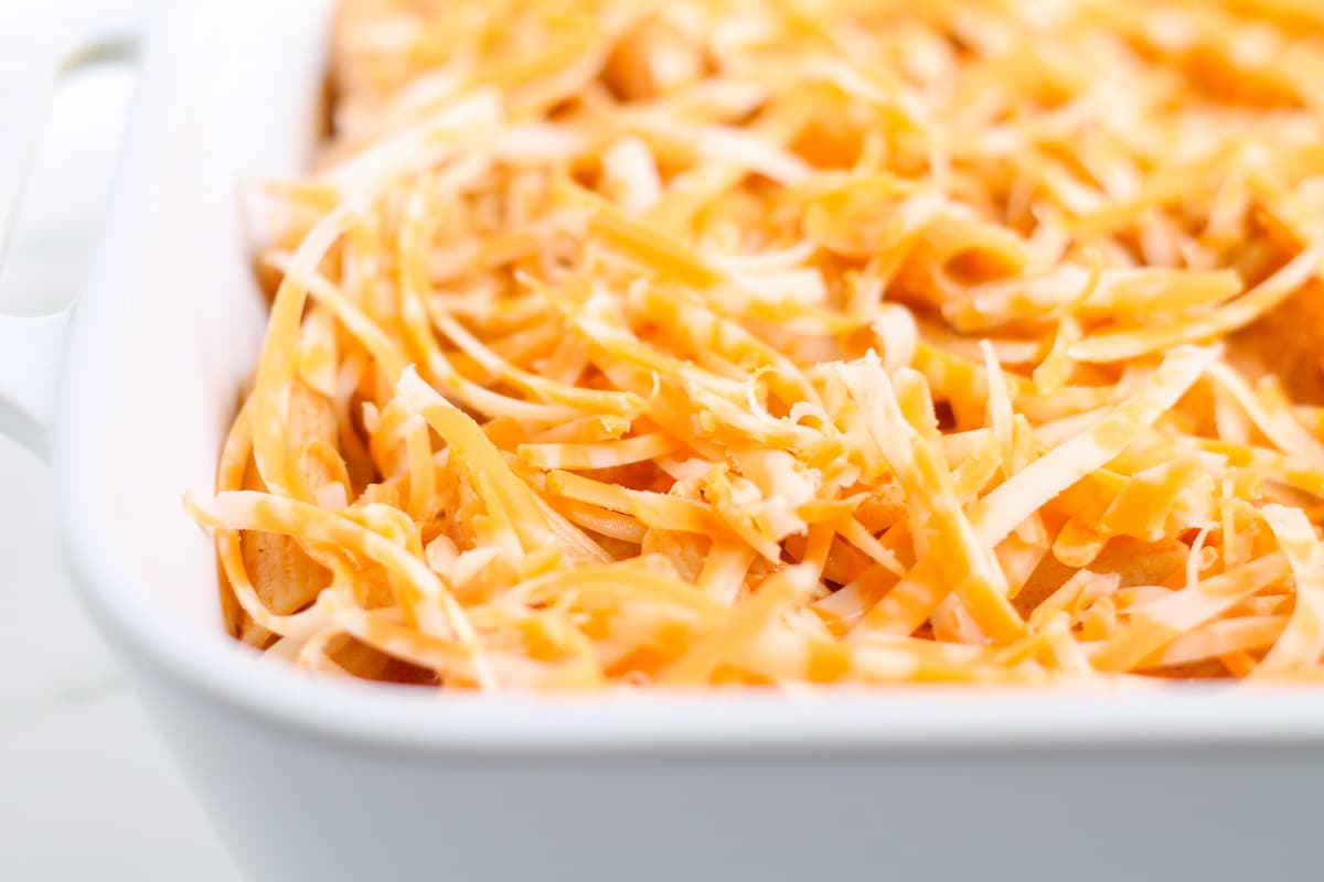 Ingredients in a dish.